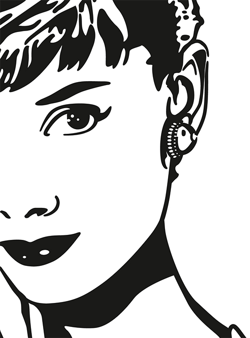Adesivo Audrey Hepburn